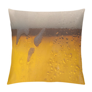 Personality  Droplets On Freshly Poured Beer. Pillow Covers