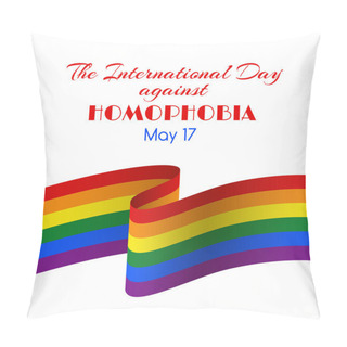 Personality  Vector Card For The International Day Against Homophobia Pillow Covers