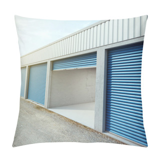 Personality  Empty Storage Unit With Opened Door Pillow Covers