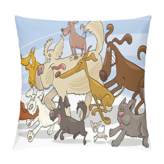 Personality  Running Dogs Pillow Covers