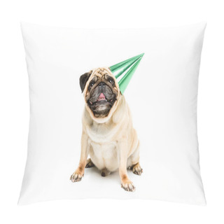 Personality  Dog In Party Hat Pillow Covers