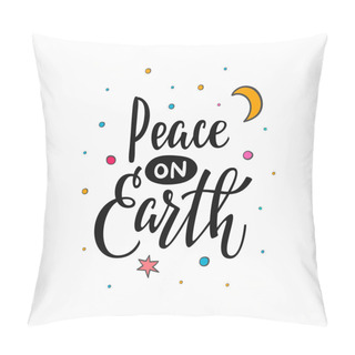 Personality  Winter Christmas New Year Lettering Typography Pillow Covers
