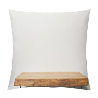 Personality  Textured Wooden Brown Table At Home Pillow Covers