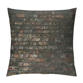 Personality  Old Rough Weathered Brick Wall Background, Full Frame View Pillow Covers