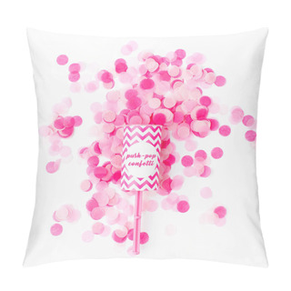 Personality  Push-pop Petard And Pink Confetti Pillow Covers