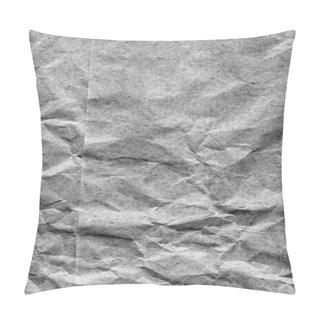 Personality  Gray Recycle Kraft Paper Bag Crumpled Grunge Texture Detail Pillow Covers