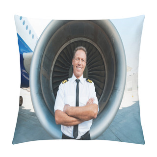 Personality  Confident And Experienced Pilot. Pillow Covers