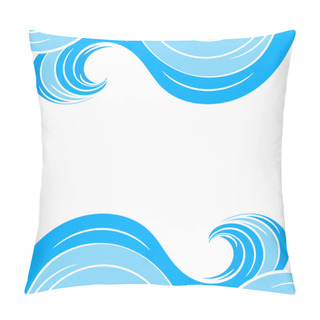 Personality  Wave Frame/Border Pillow Covers
