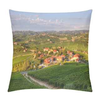 Personality  View On Vineyards In Northern Italy. Pillow Covers