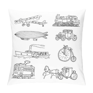 Personality  Retro Transports. Old Times. Pillow Covers