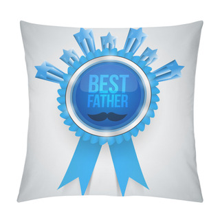 Personality  Best Father Award Vector Illustration   Pillow Covers