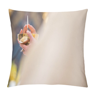 Personality  Priest During A Wedding Ceremony/nuptial Mass (shallow DOF; Color Toned Image) Pillow Covers