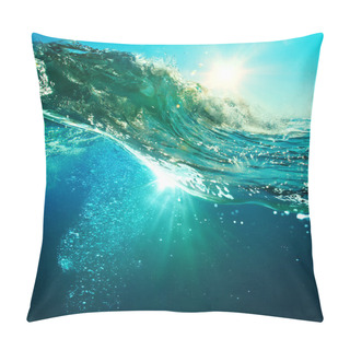 Personality  Sunset On The Beach With Screw Ocean Wave Pillow Covers