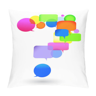 Personality  Questions And Answers. Speech Bubble Pillow Covers