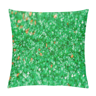 Personality  Close-Up Of Green And Red Sugar Crystals Pillow Covers