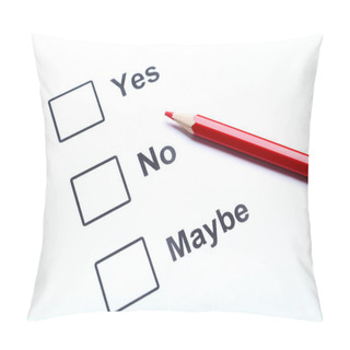 Personality  Check Boxes On White Paper  Pillow Covers