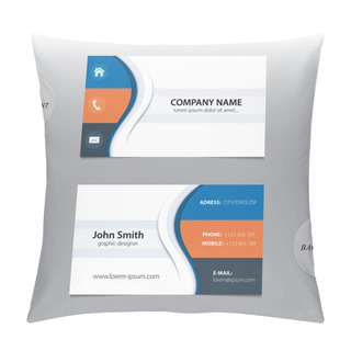 Personality  Vector Abstract Business Cards.  Pillow Covers