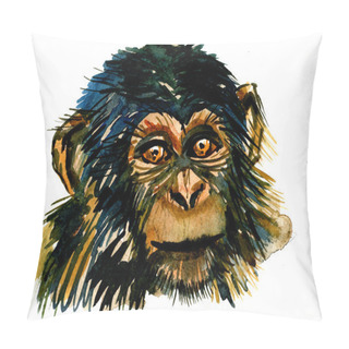 Personality  Portrait Of Monkey Pillow Covers