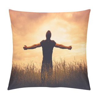 Personality  Silhouette Of Man Pillow Covers
