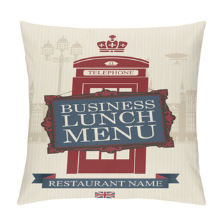 Personality  Menu For Business Lunches Pillow Covers