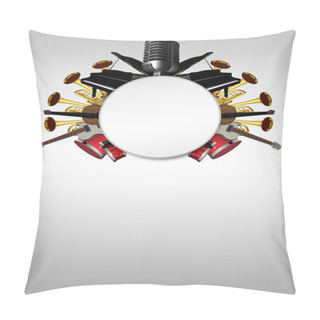 Personality  Music Concert Invitation Background Pillow Covers