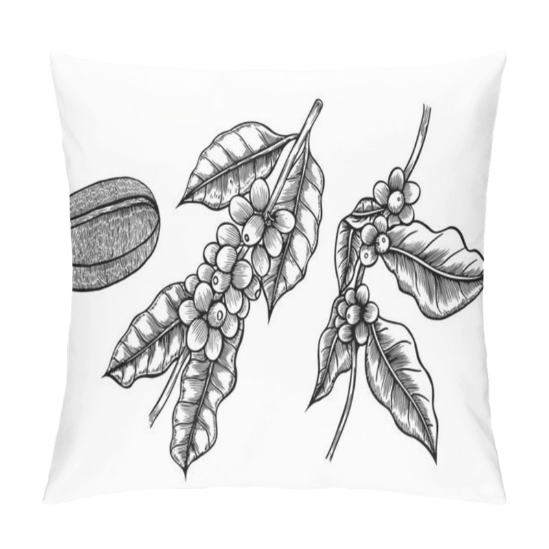 Personality  Coffee branch Plant pillow covers
