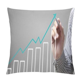 Personality  Hand Drawing  Chart, Graph Stock Of Growth Pillow Covers