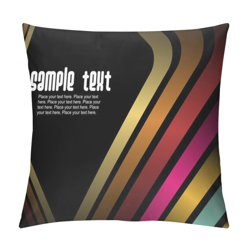 Personality  Colorful motive lines with background pillow covers