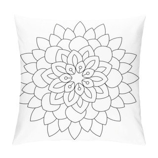Personality  Flower Mandala Vector Illustration Pillow Covers