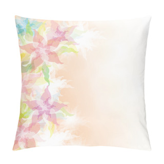 Personality  Watercolor Floral Background Pillow Covers