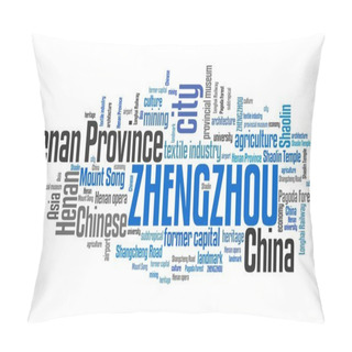 Personality  Zhengzhou, China - Word Cloud Pillow Covers