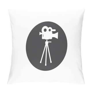 Personality  Movie,film Recorder Logo Icon Of Industry Film Vector Illustrati Pillow Covers