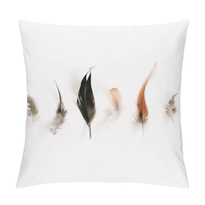 Personality  Bird feathers pattern pillow covers