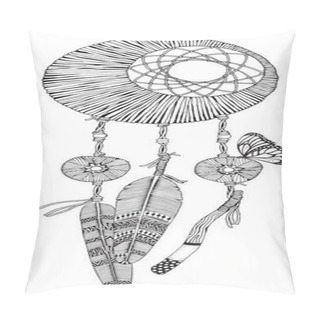 Personality  Dreamcatcher With Feathers And Branches Pillow Covers