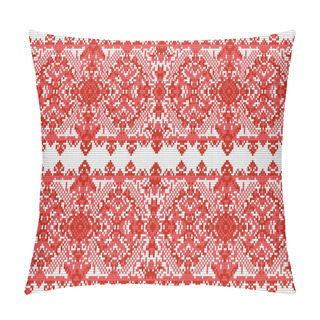Personality  Ukrainian Folk Art. Traditional National Embroidered Seamless Pattern. Abstract Vector Texture Pillow Covers