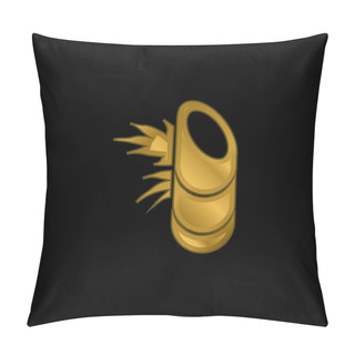 Personality  Bamboo Plant From Japan Gold Plated Metalic Icon Or Logo Vector Pillow Covers
