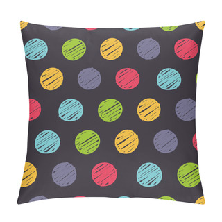 Personality  Polka Dots Doodle Seamless Pillow Covers