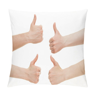 Personality  Hands Showing  Thumb Up Signs Pillow Covers