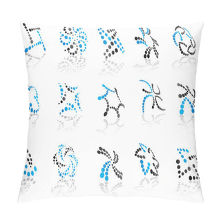 Personality  Abstract Icons And Symbols Pillow Covers