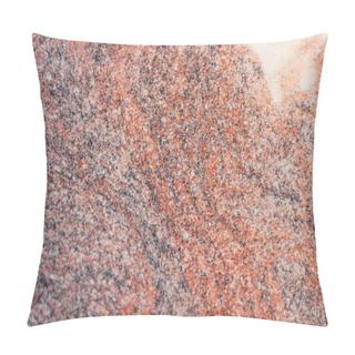 Personality  Textured Surface Of Multicolored Granite Stone, Top View Pillow Covers
