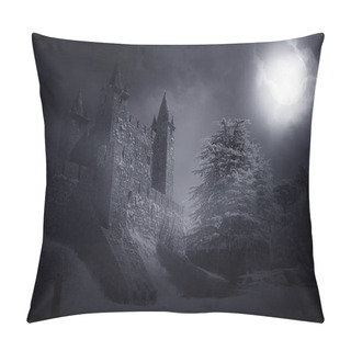 Personality  Medieval Castle At Night Pillow Covers