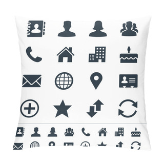 Personality  Contact Icons Pillow Covers