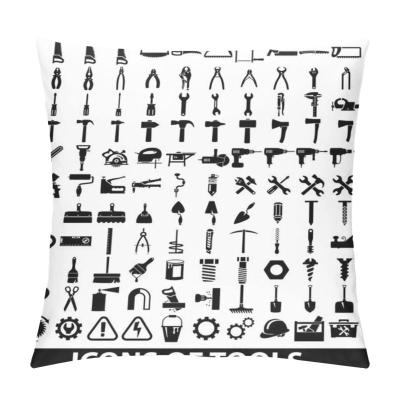 Personality  Set Icons Of Tools Pillow Covers