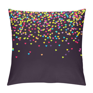Personality  Background With Falling Confetti Pillow Covers