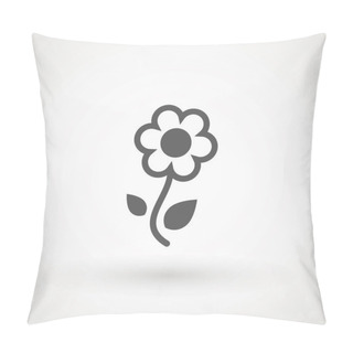 Personality  Flower Icon In Trendy Flat Style Isolated On White Background. Spring Symbol For Your Web Site Design, Logo, App, UI. Vector Illustration. Pillow Covers