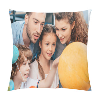 Personality Family Exploring Solar System Model Pillow Covers
