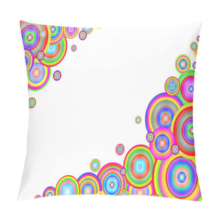 Personality  Abstract Colorful Rainbow Frame. Pillow Covers