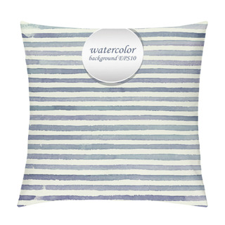 Personality  Watercolor Striped Background Pillow Covers