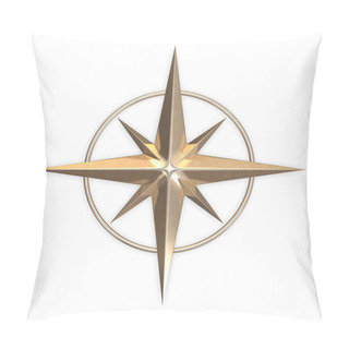 Personality  Wind Rose Sign 3d Rendering Pillow Covers