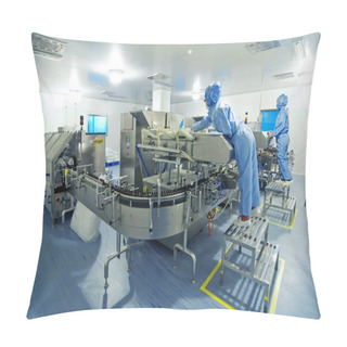Personality  Scientist Working In A Pharmaceutical Laboratory Pillow Covers